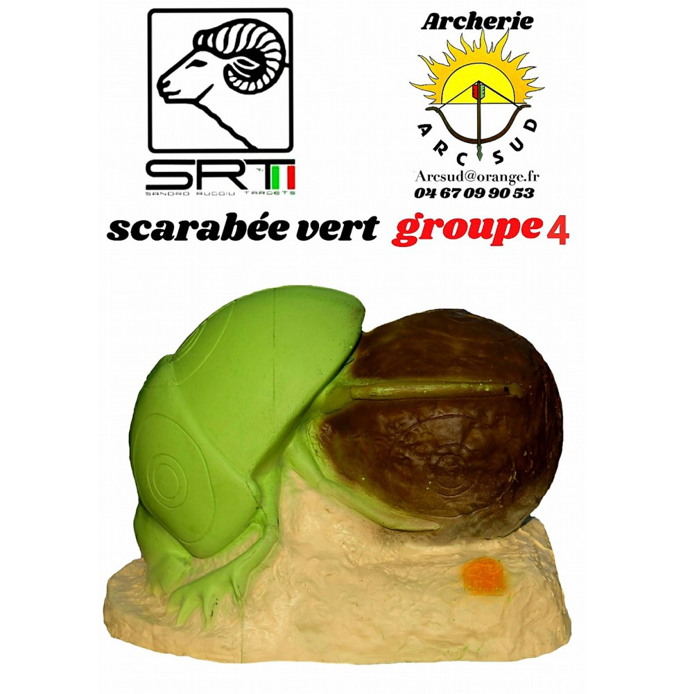 Srt bêtes 3D scarabée vert