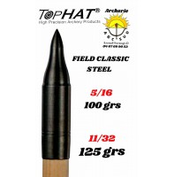 Tophat pointe fut bois field classic steel (pack de 12)