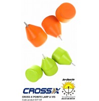 Cross x pointe à visser caoutchouc archery touch 53t169 (pack de 3)