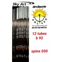 Sky art déstockage tubes carbon alu b 92 spine 500 (par 12)