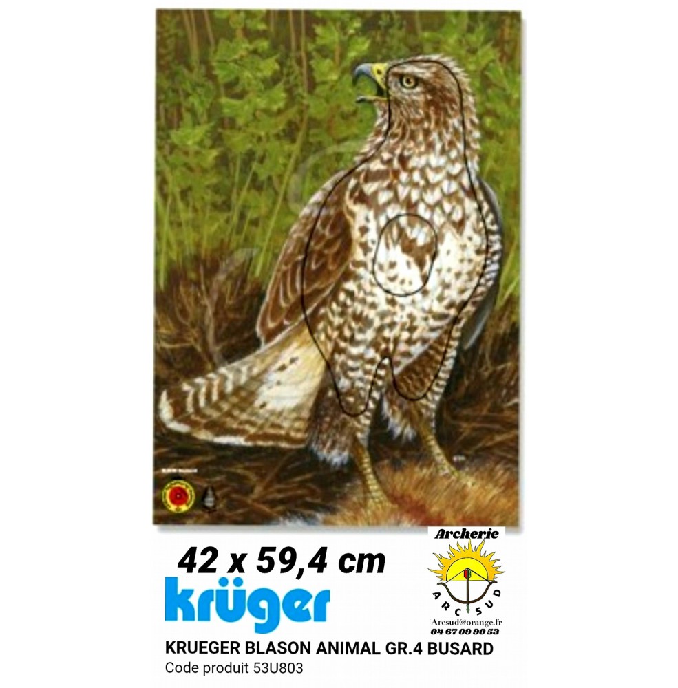 Kruger blason animal busard 53u803