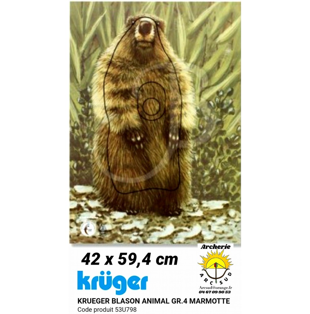 Kruger blason animal marmotte 53u798