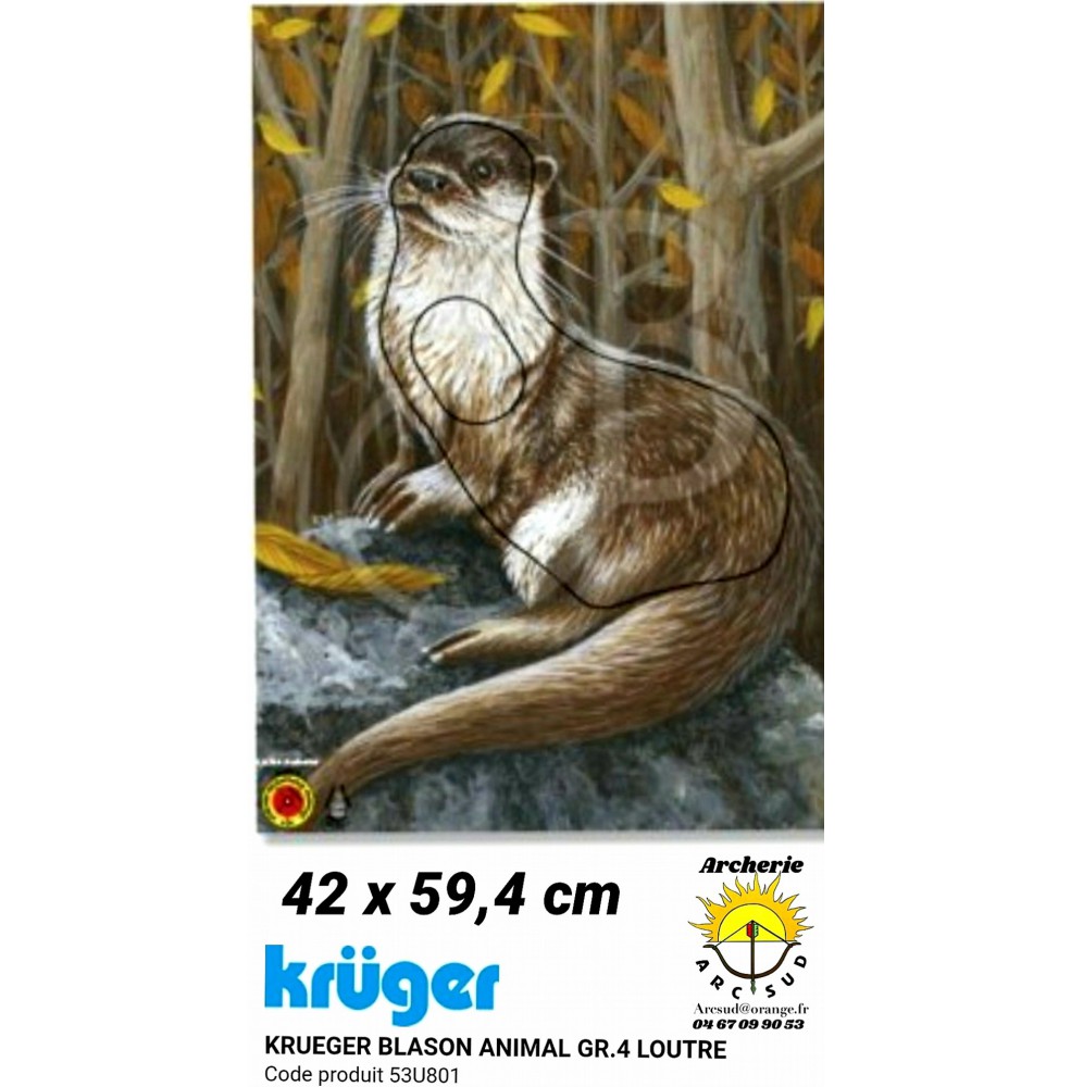 Kruger blason animal loutre 53u801
