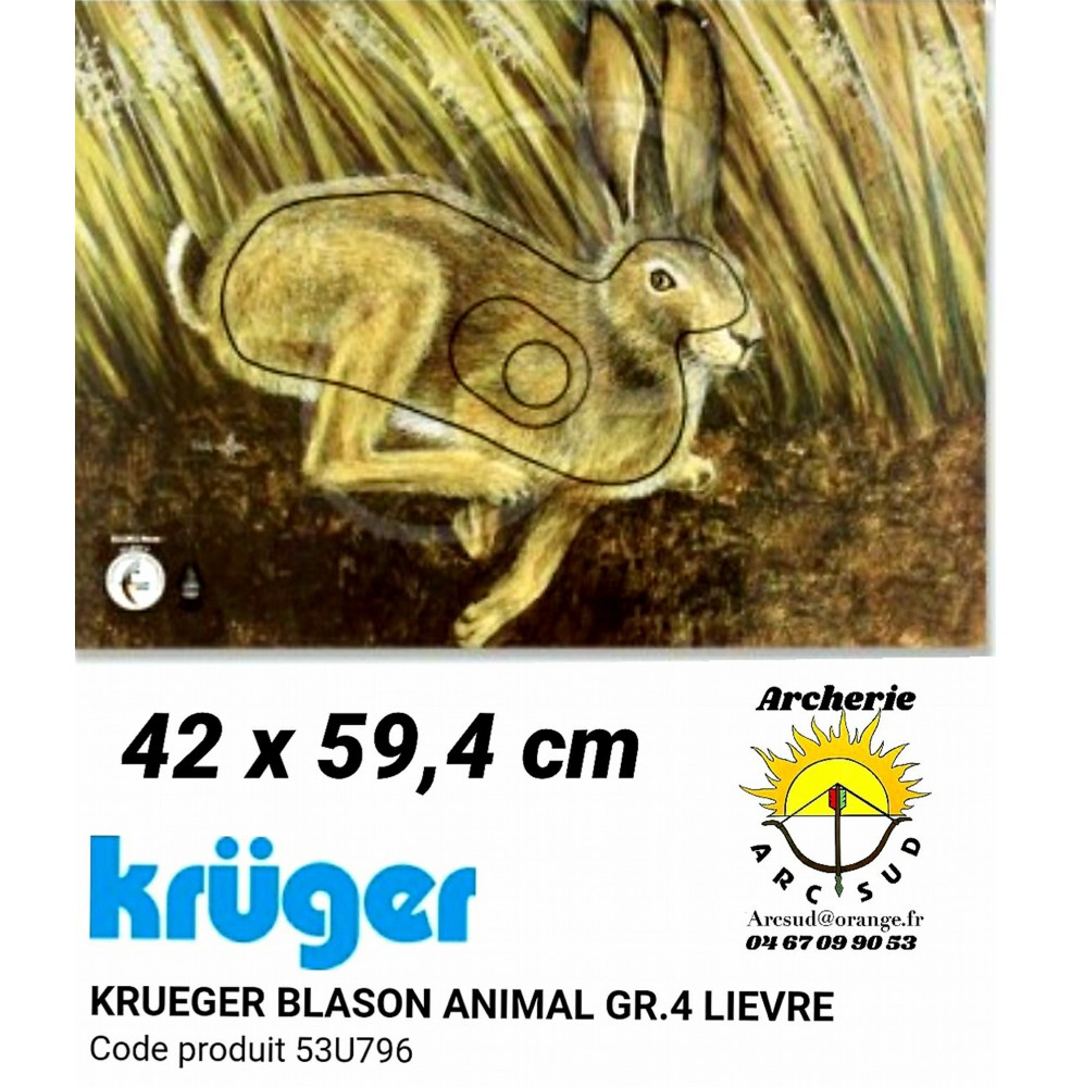 Kruger blason animal lièvre 53u796