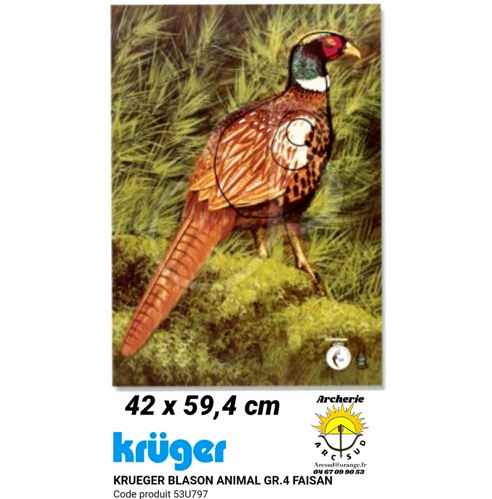 Kruger blason animal faisan 53u797