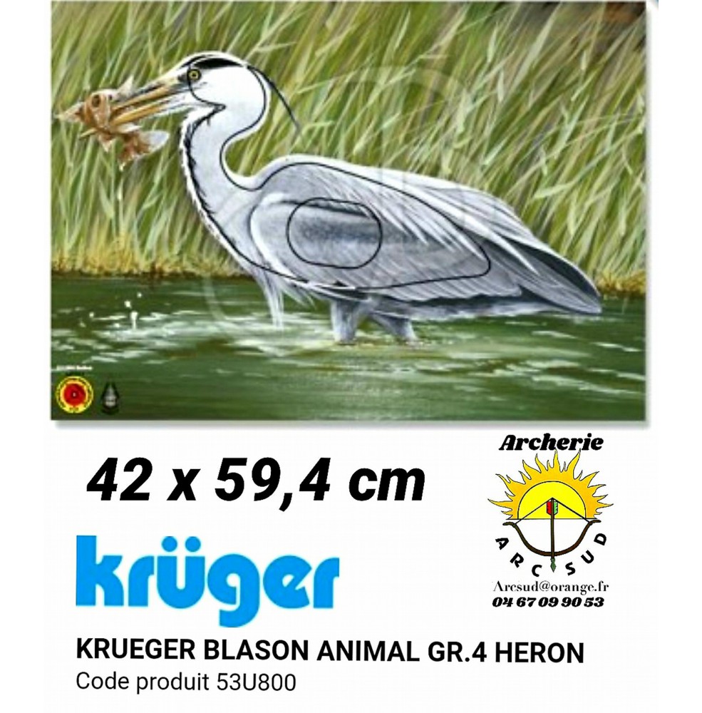 Kruger blason animal heron 53u800