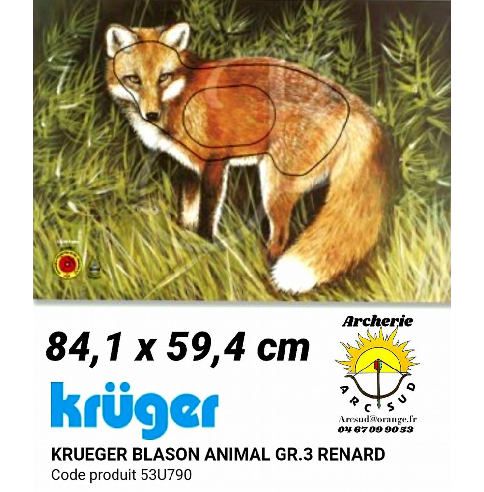 Kruger blason animal renard 53u790