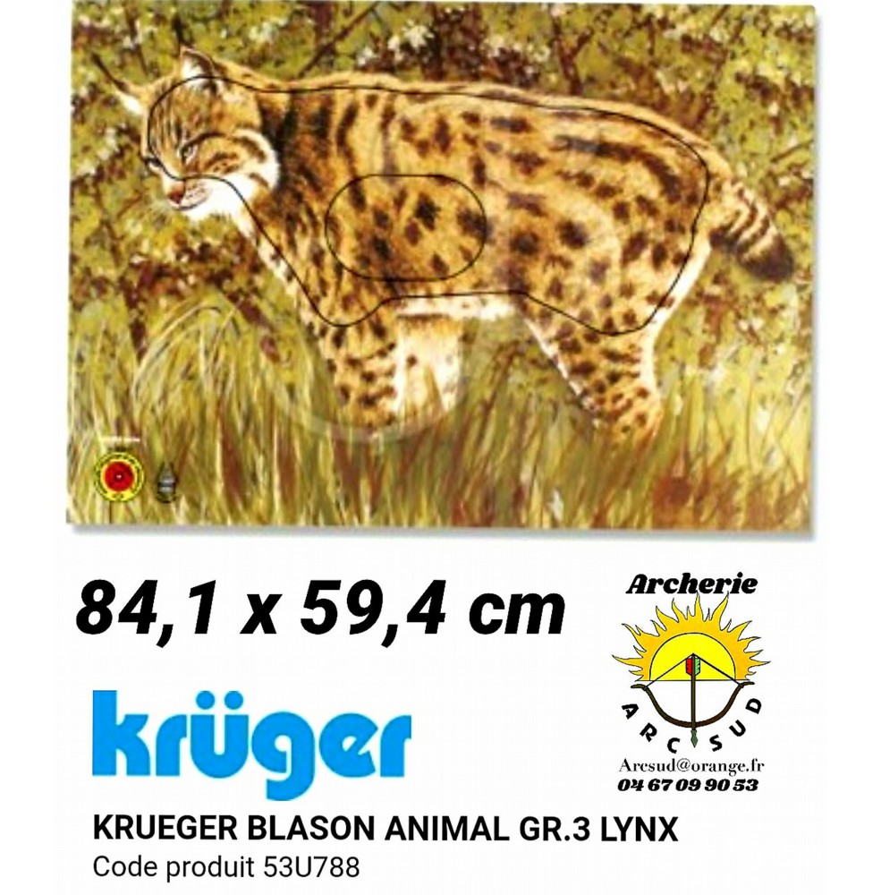 Kruger blason animal lynx 53u788