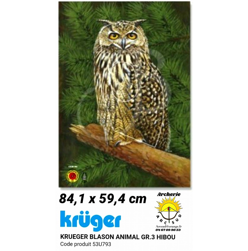 Kruger blason animal hibou 53u793