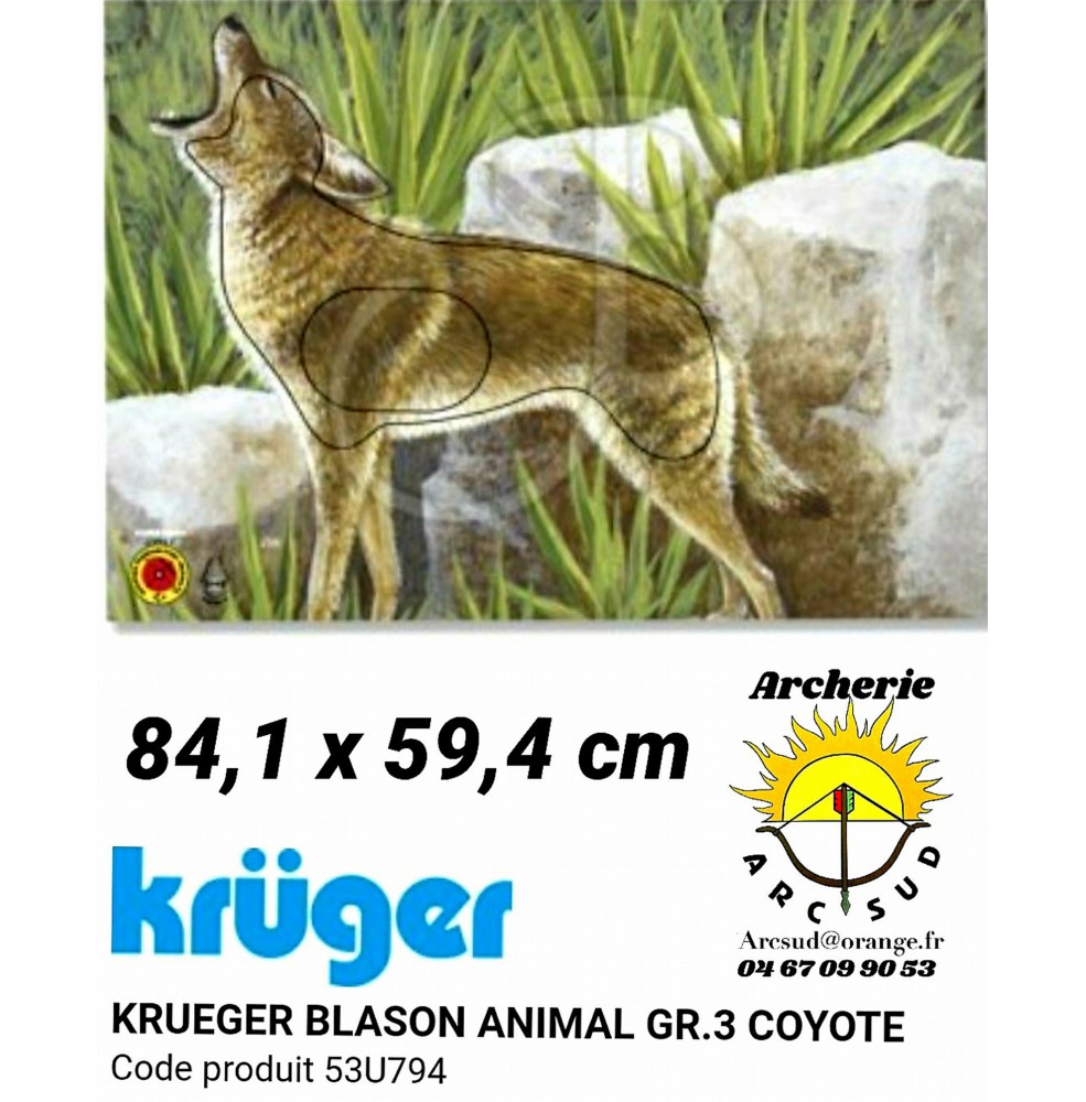 Kruger blason animal coyote 53u794