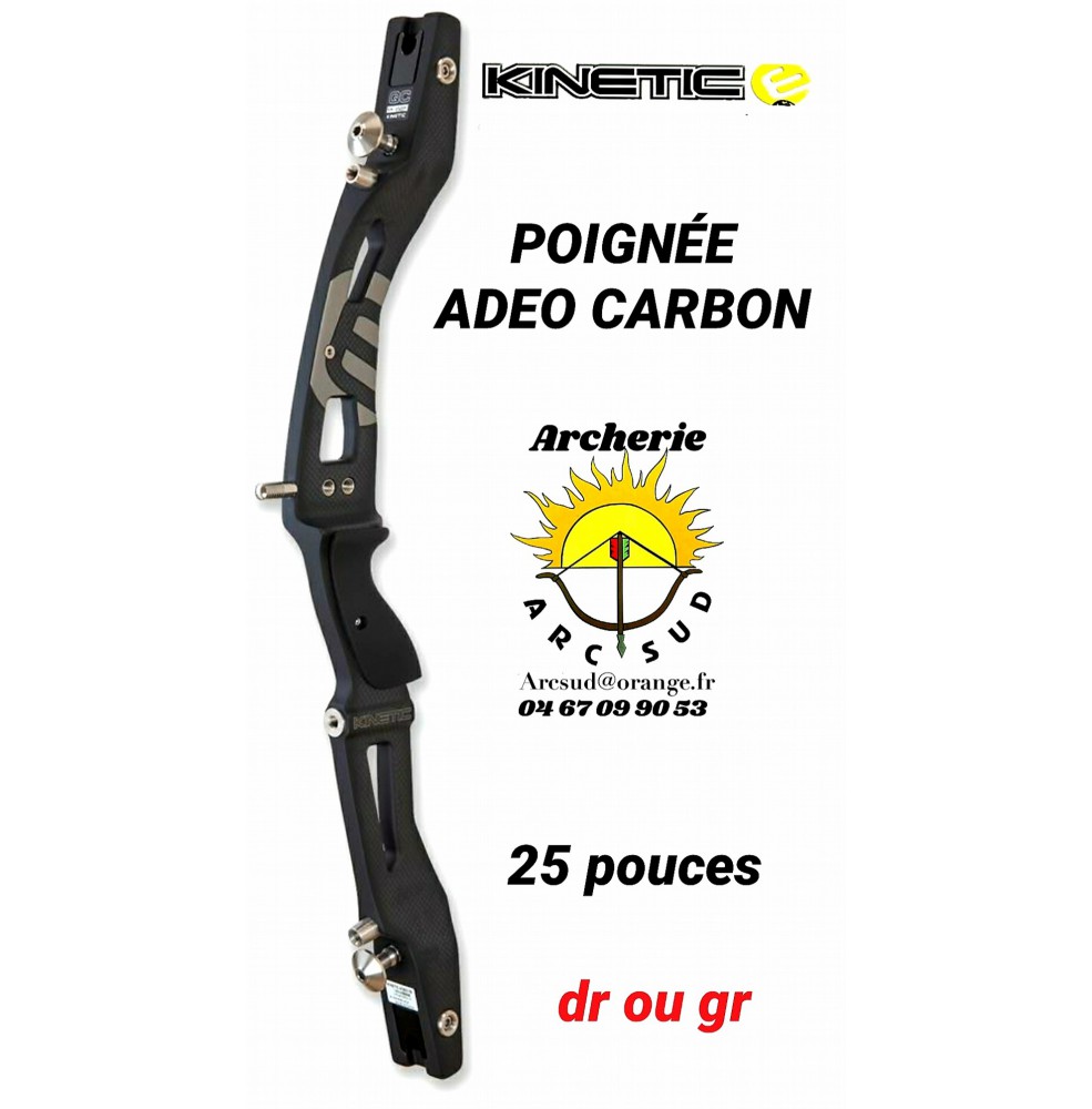 Kinetic poignée adeo carbon 25 pouces