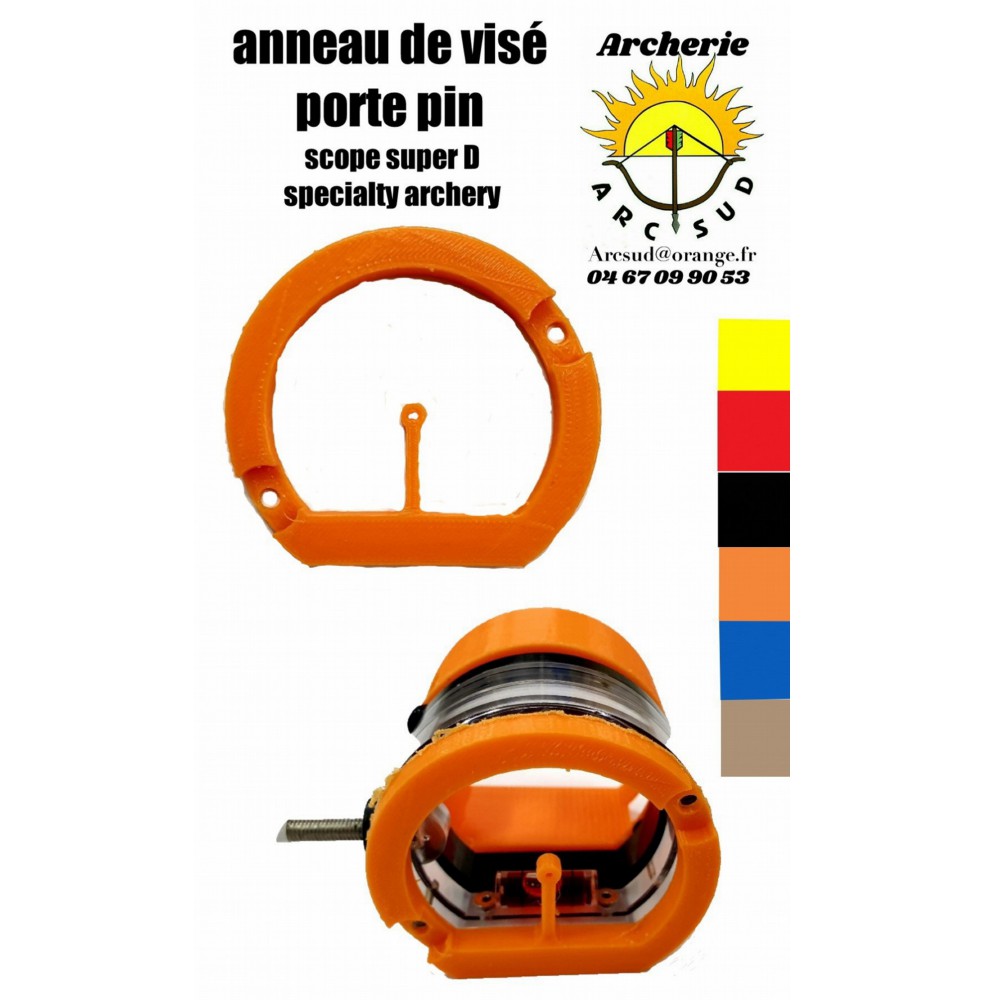 accessoire scope spécialty archery anneau de visé porte pin