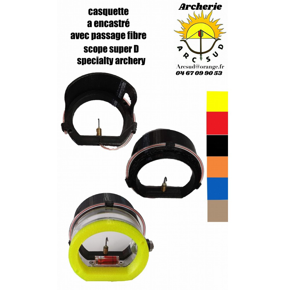 accessoire scope spécialty archery casquette à encastré avec passage fibre