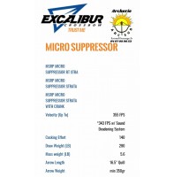 Excalibur arbalète micro suppressor