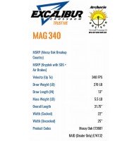 Excalibur arbalète mag 340