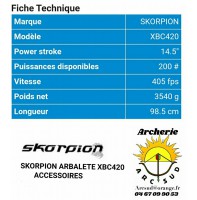 Skorpion arbalète xbc 420 noir avec accessoires 55L965