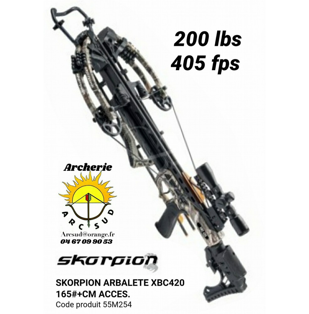 Skorpion arbalète xbc 420 camo avec accessoires 55M254