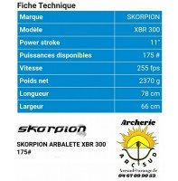 Skorpion arbalète xbr 300 noir 55m456