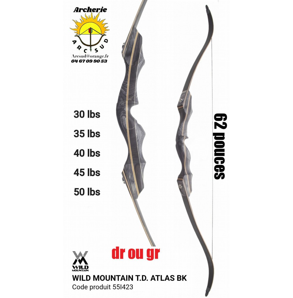 Wild mountain arc chasse td atlas bk 55I423