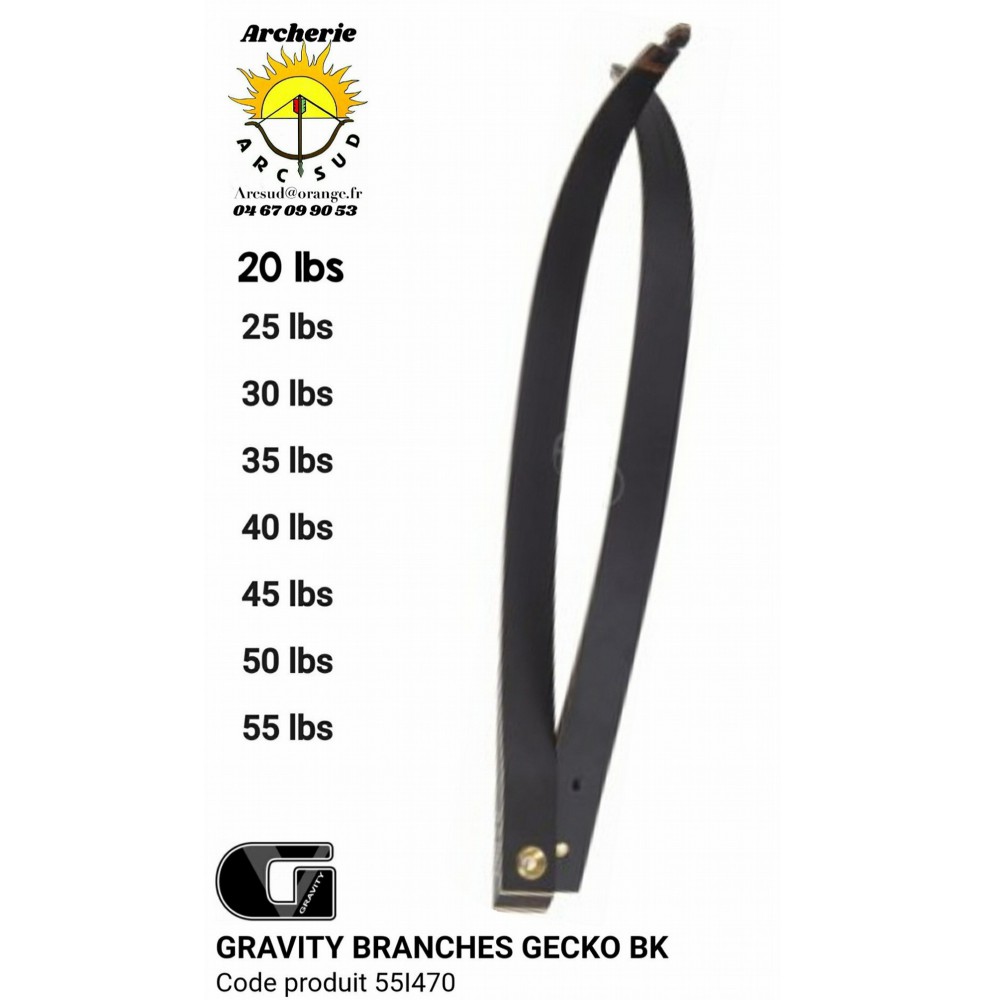 Gravity branche td gecko bk 55l470