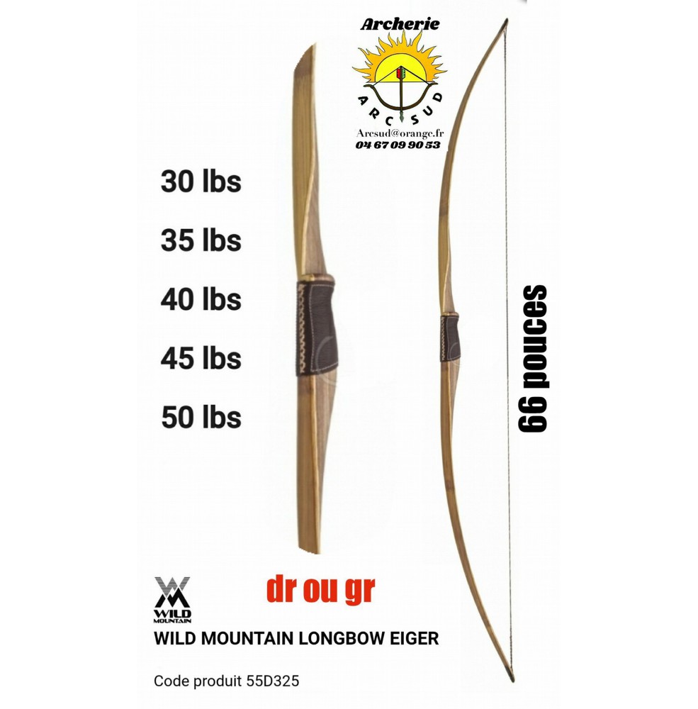 Wild mountain longbow eiger 55d325