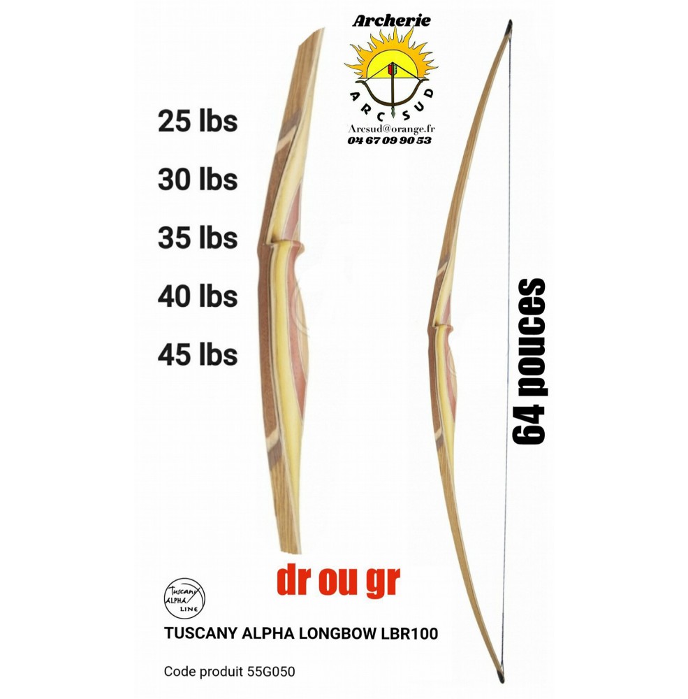 Tuscany alpha longbow lbr 100 ref 55g050