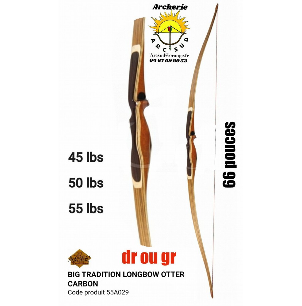 Big tradition longbow otter carbon 55a029