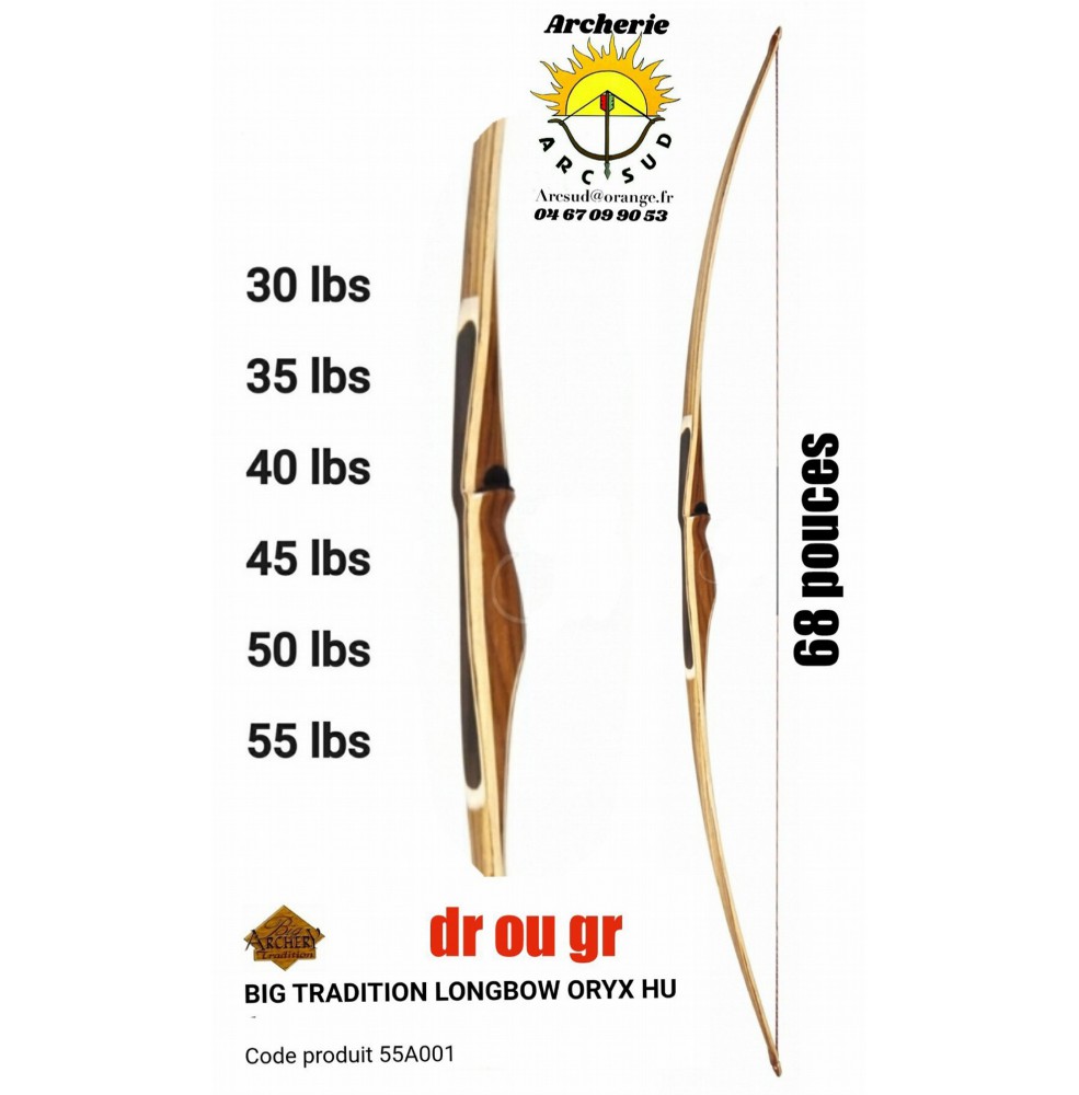 Big tradition longbow oryx hu 55a001