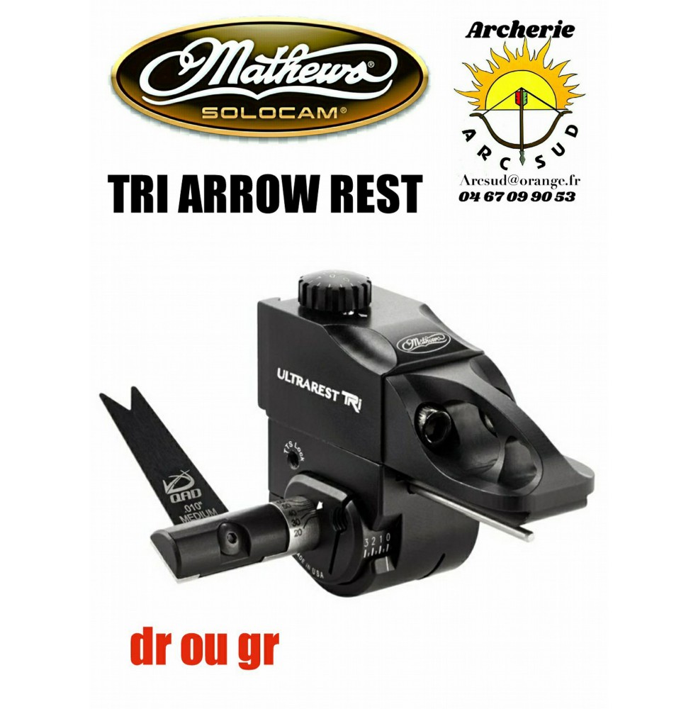 Mathews repose flèches tri arrow rest