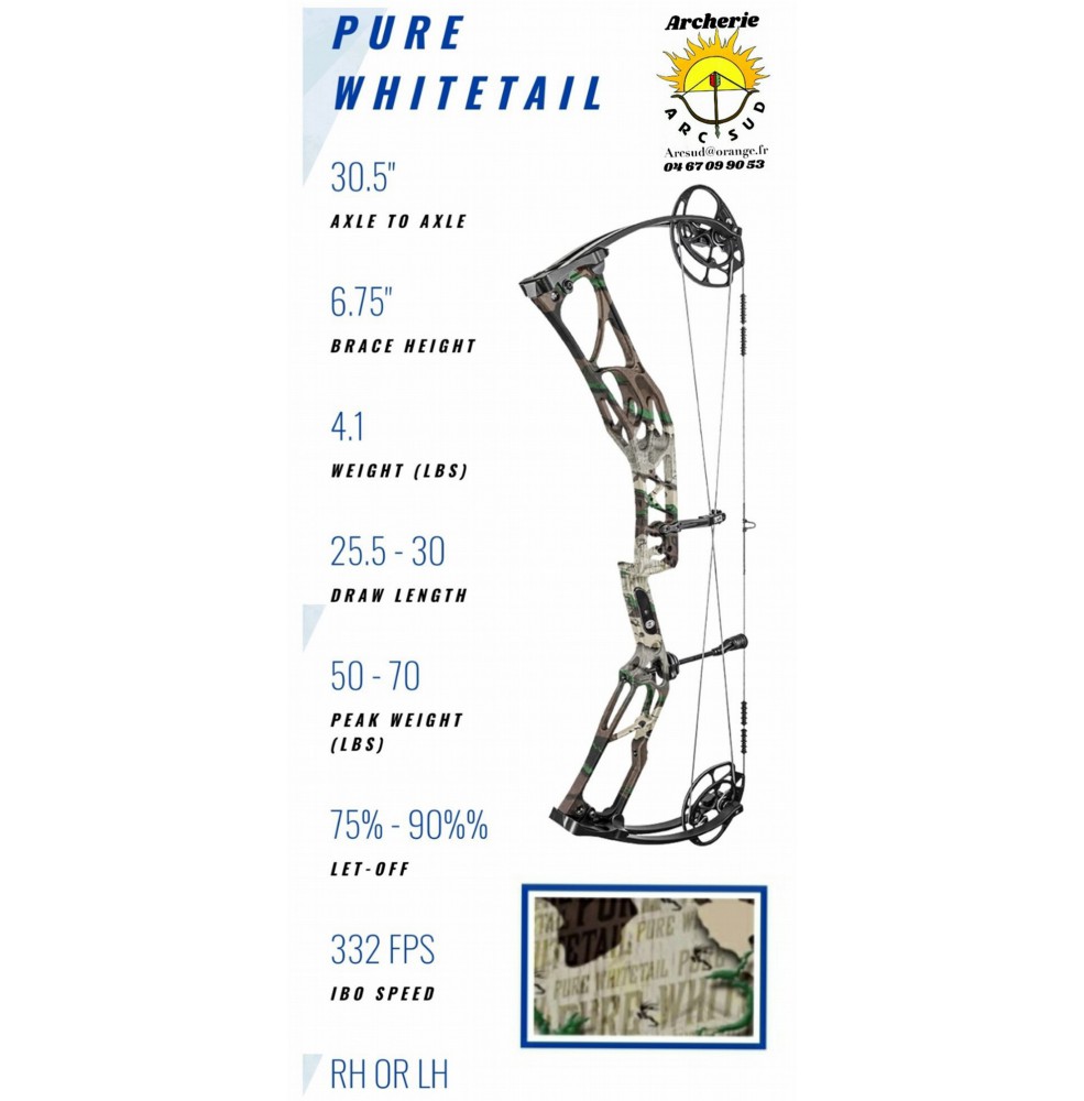 Élite arc à poulie pure whitetail (2021)