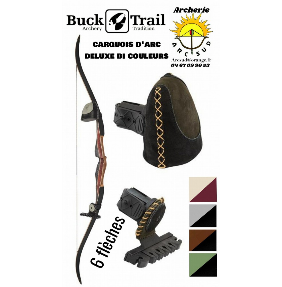 Buck trail carquois d'arc chasse deluxe bi couleurs