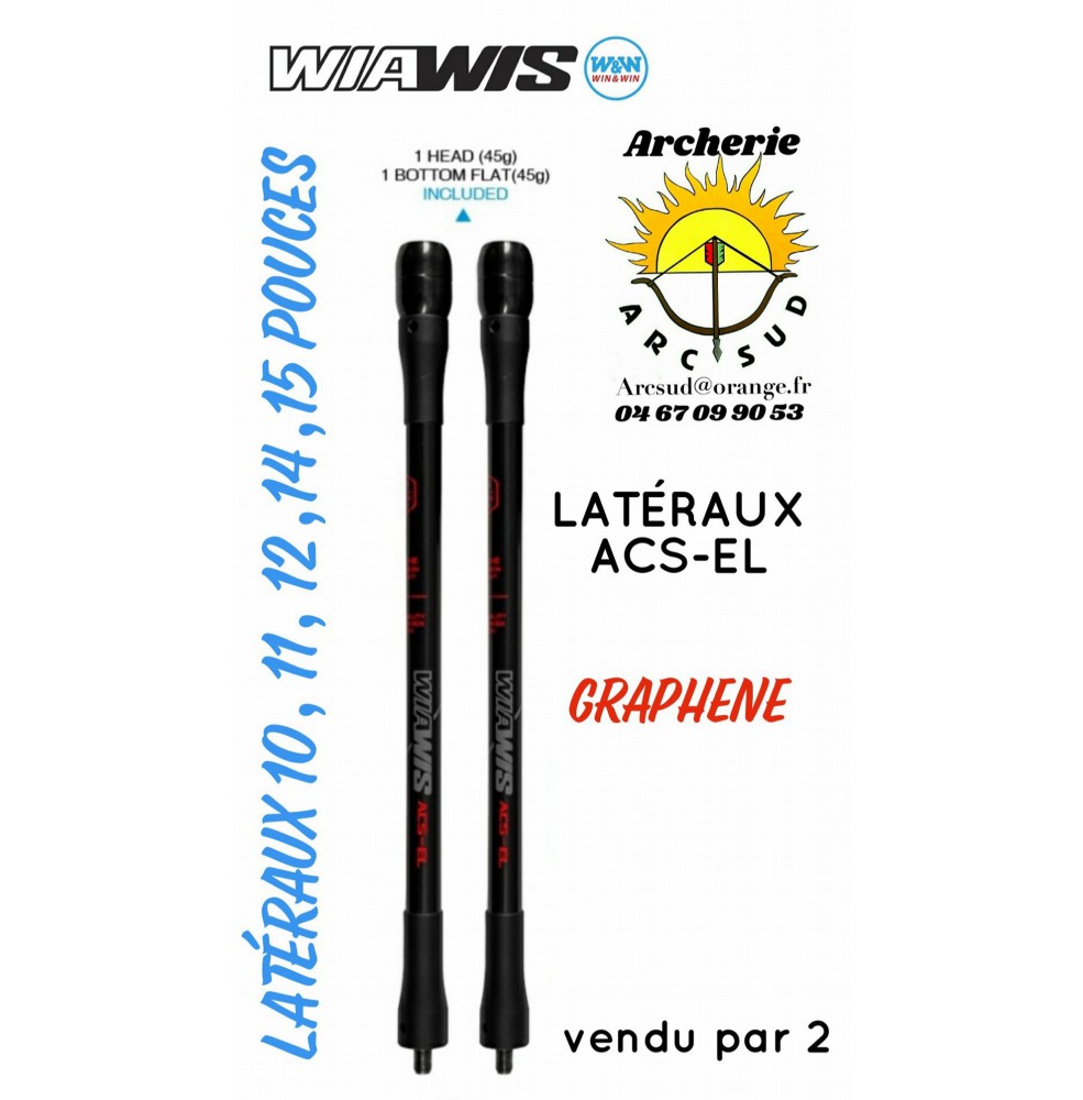 Wiawis lateraux acs-el graphene (par 2)