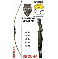 Old tradition longbow Robin 60 pouces