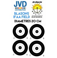 Jvd blasons ifaa field diamètres 20 cm (par 50)