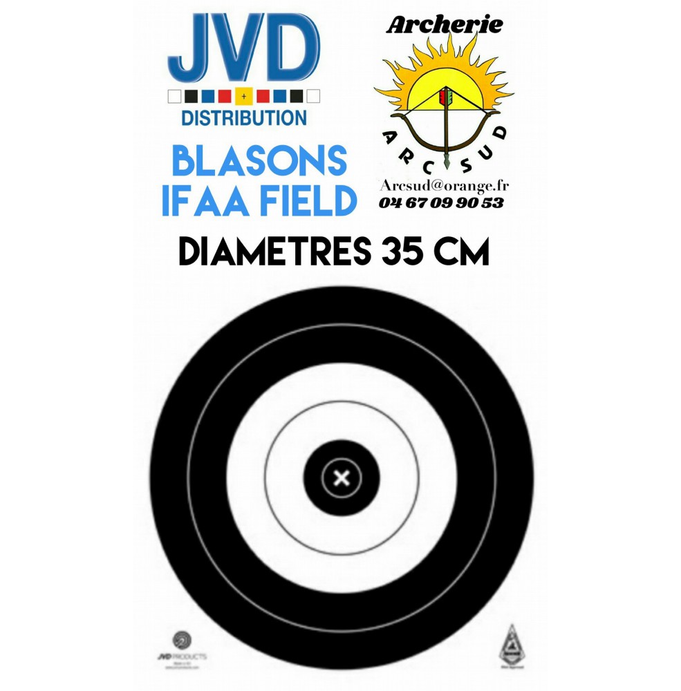 Jvd blasons ifaa field diamètres 35 cm (par 50)