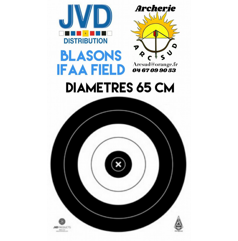 Jvd blasons ifaa field diamètres 65 cm (par 50)
