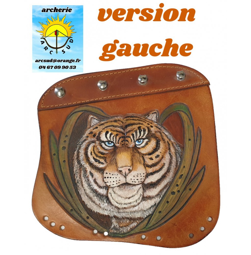 protege bras cuir tigre (gauche)