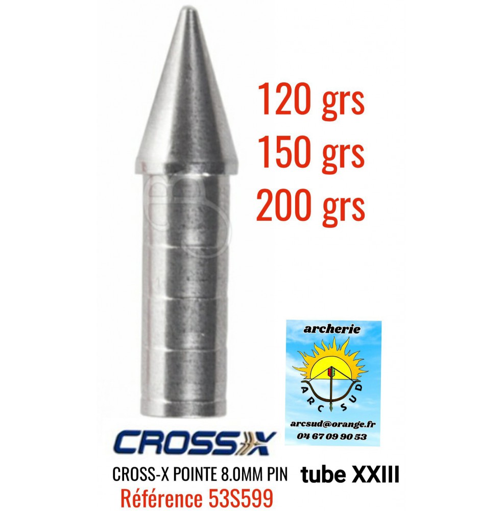 Cross x pointe conique XXIII 8mm ref 53s599