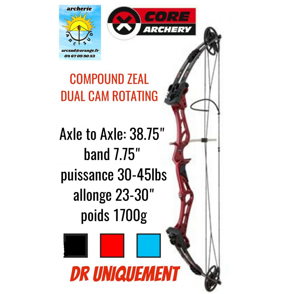 Core archery arc à poulie zeal ref A034751