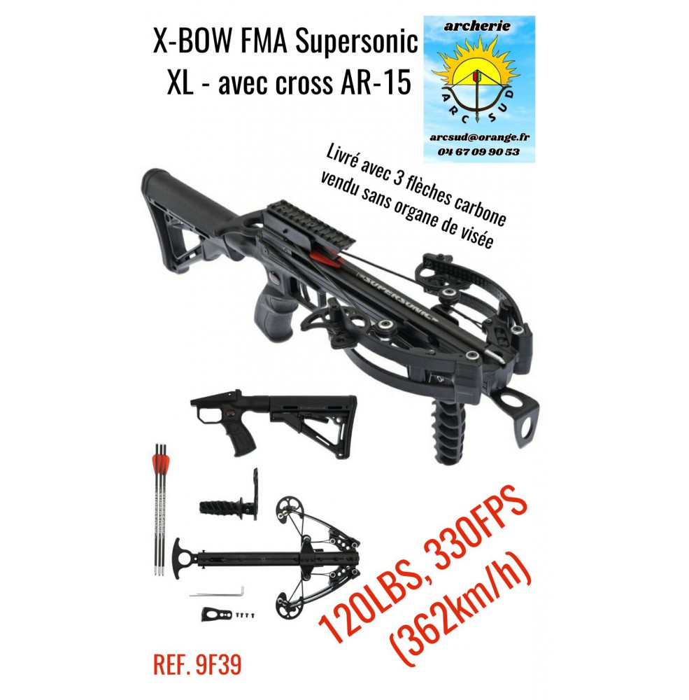 X bow pistolet arbalète fma supersonic xl ref 9f39
