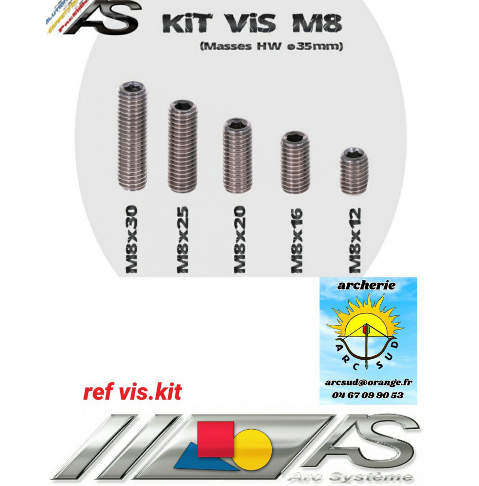 Arc système kit vis M8 ref vis.kit