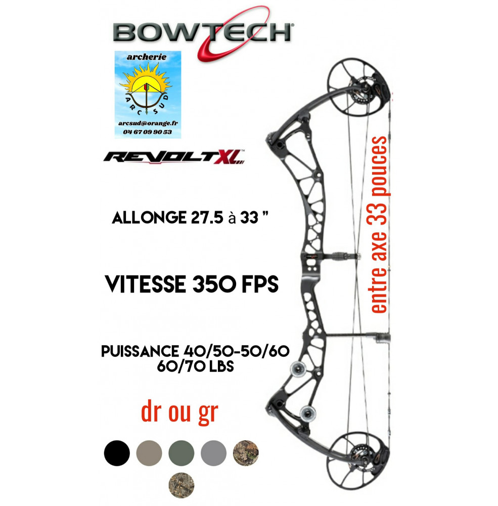 Bowtech arc à poulie revolt xl (2022) ref A059096