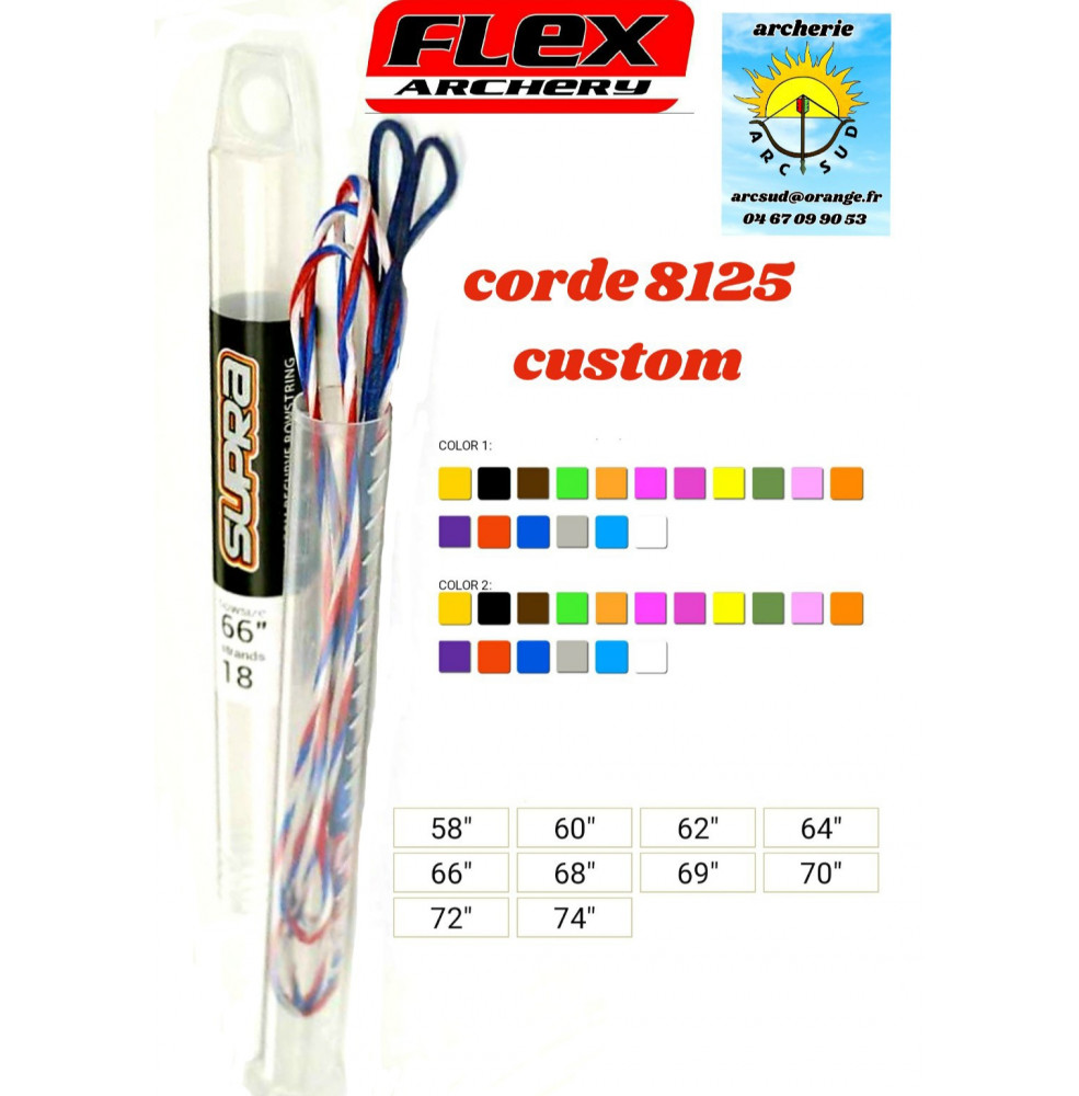Flex archery cordes 8125 custom