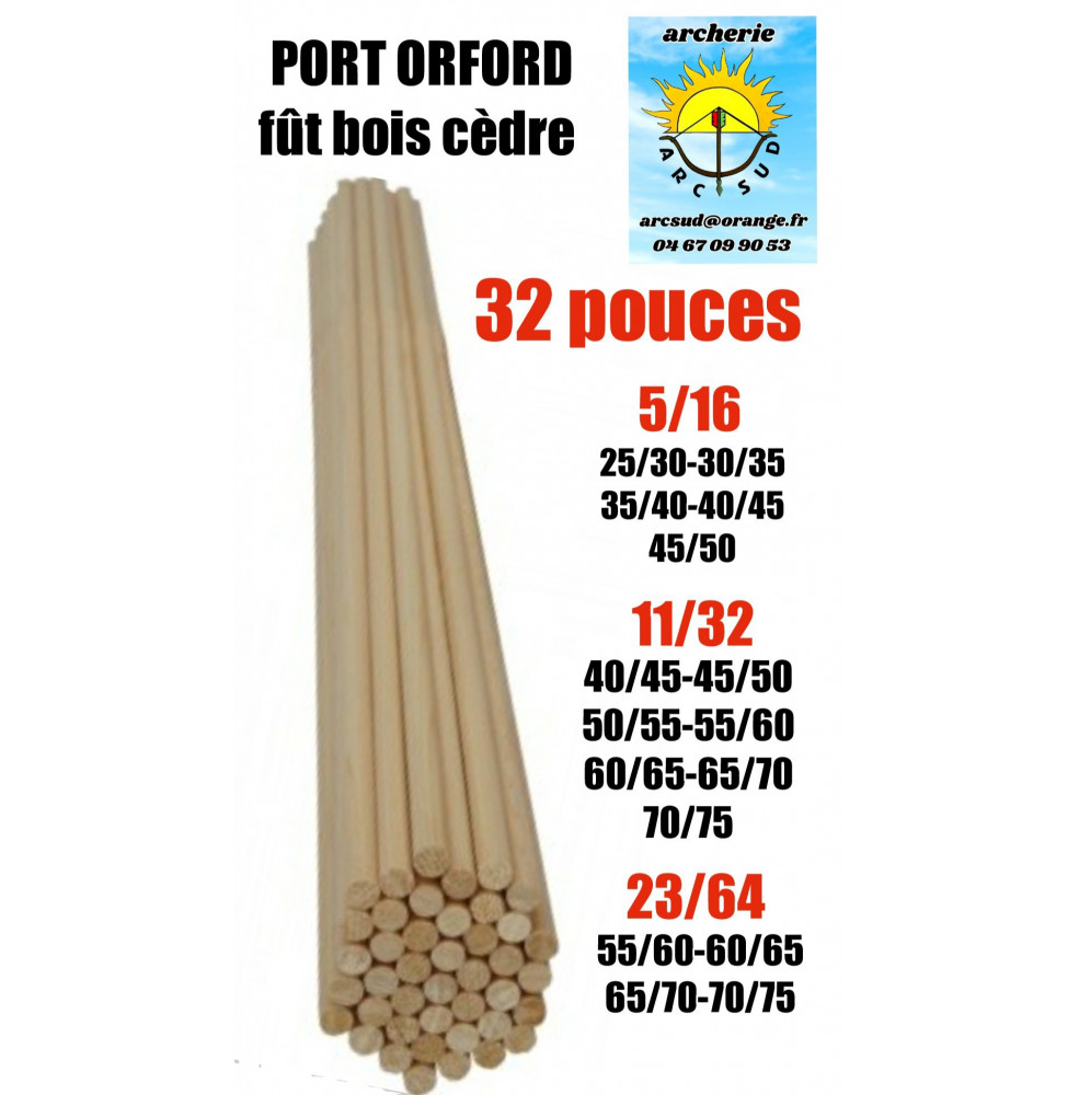 Port oxford fût bois cèdre 32 pouces ref A056692
