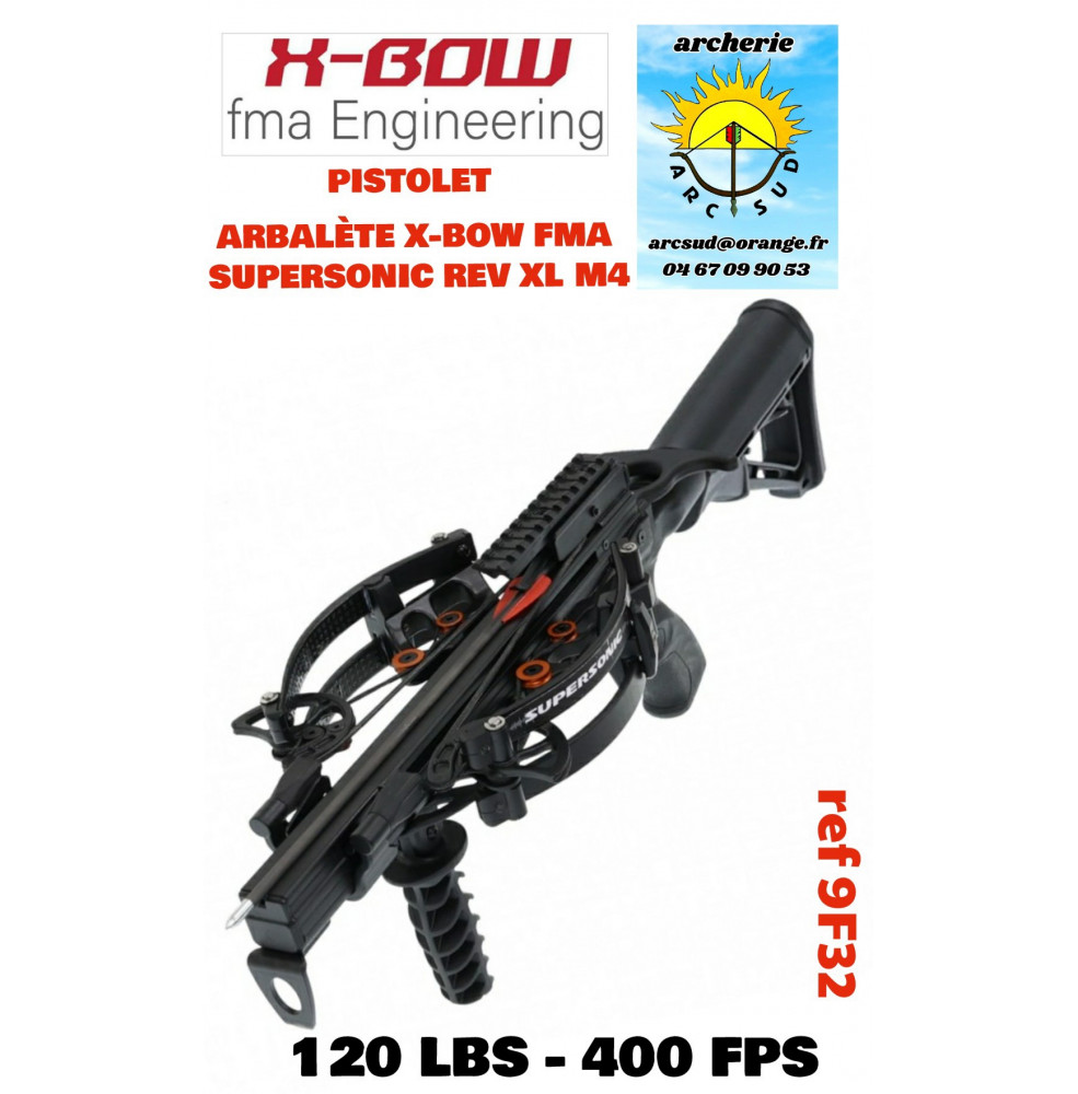 x bow pistolet arbalète fma supersonic rev xl m4 ref 9f32