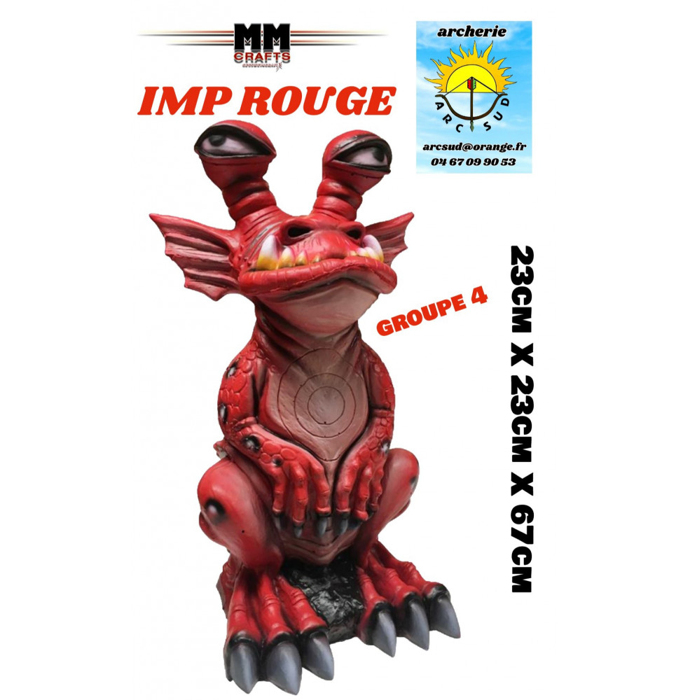 mm crafts bête 3d imp rouge ref A062392