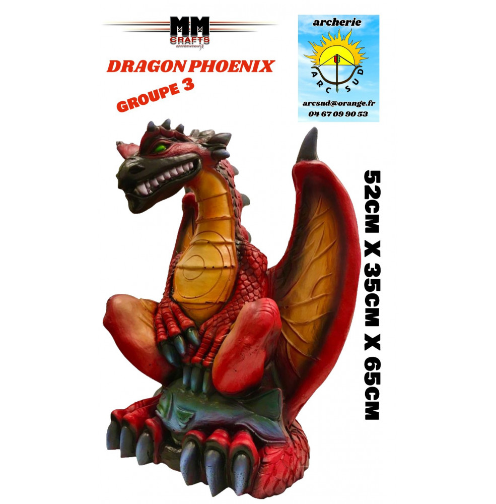 mm crafts bête 3d dragon Phoenix ref A062389