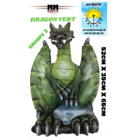 mm crafts bête 3d dragon vert