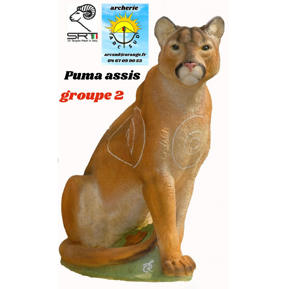 Srt bêtes 3d puma assis ref  A062954