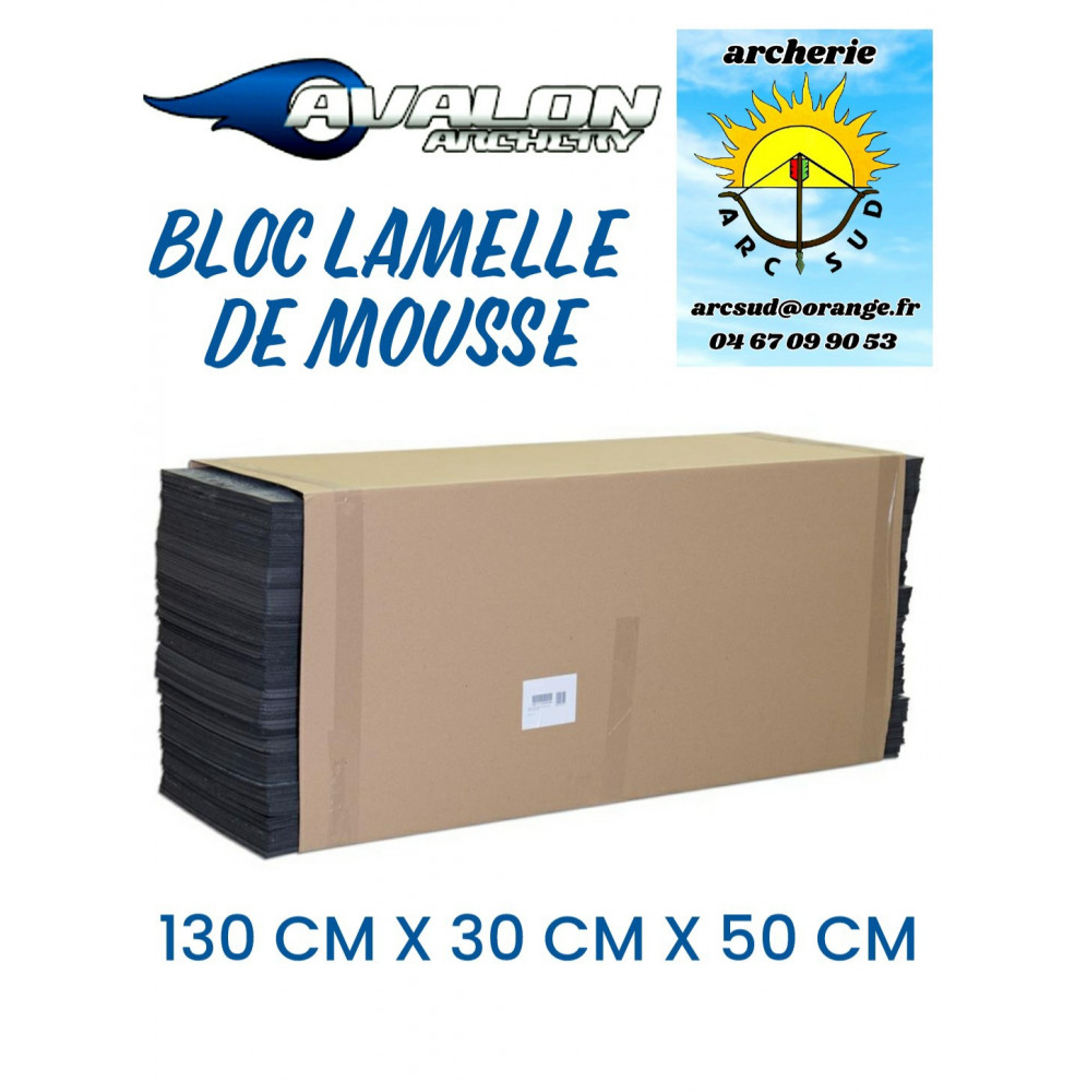 Avalon bloc lamelle de mousse 130x30x50 cm ref a033479